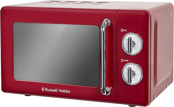 russell hobbs 复古 solo 匀热手动微波炉 17 升 700&nbsp;w